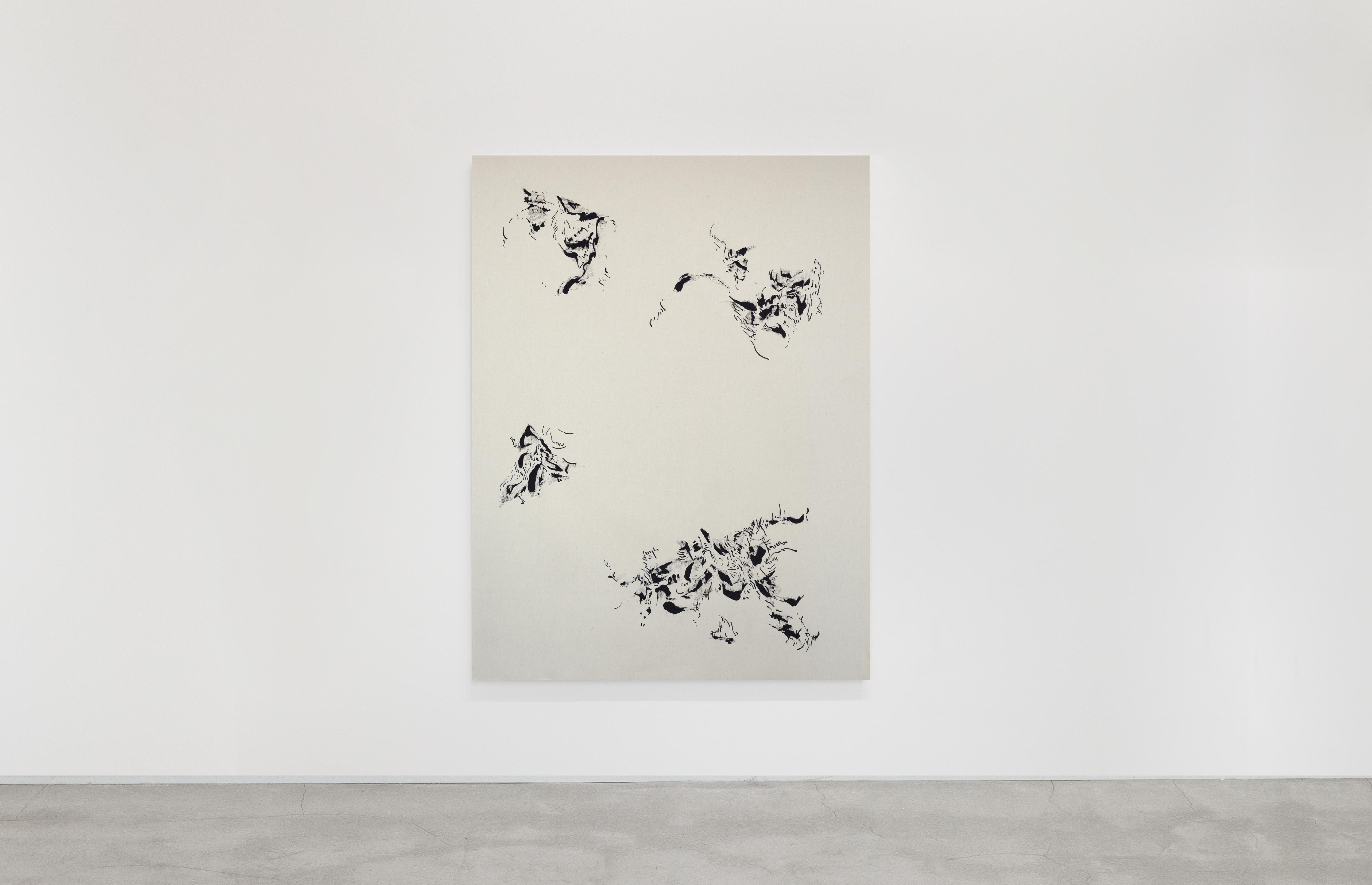 Joan Salo, 2025 Black and White Abstract Ink Painting – Contemporary Minimal Art im Angebot 6