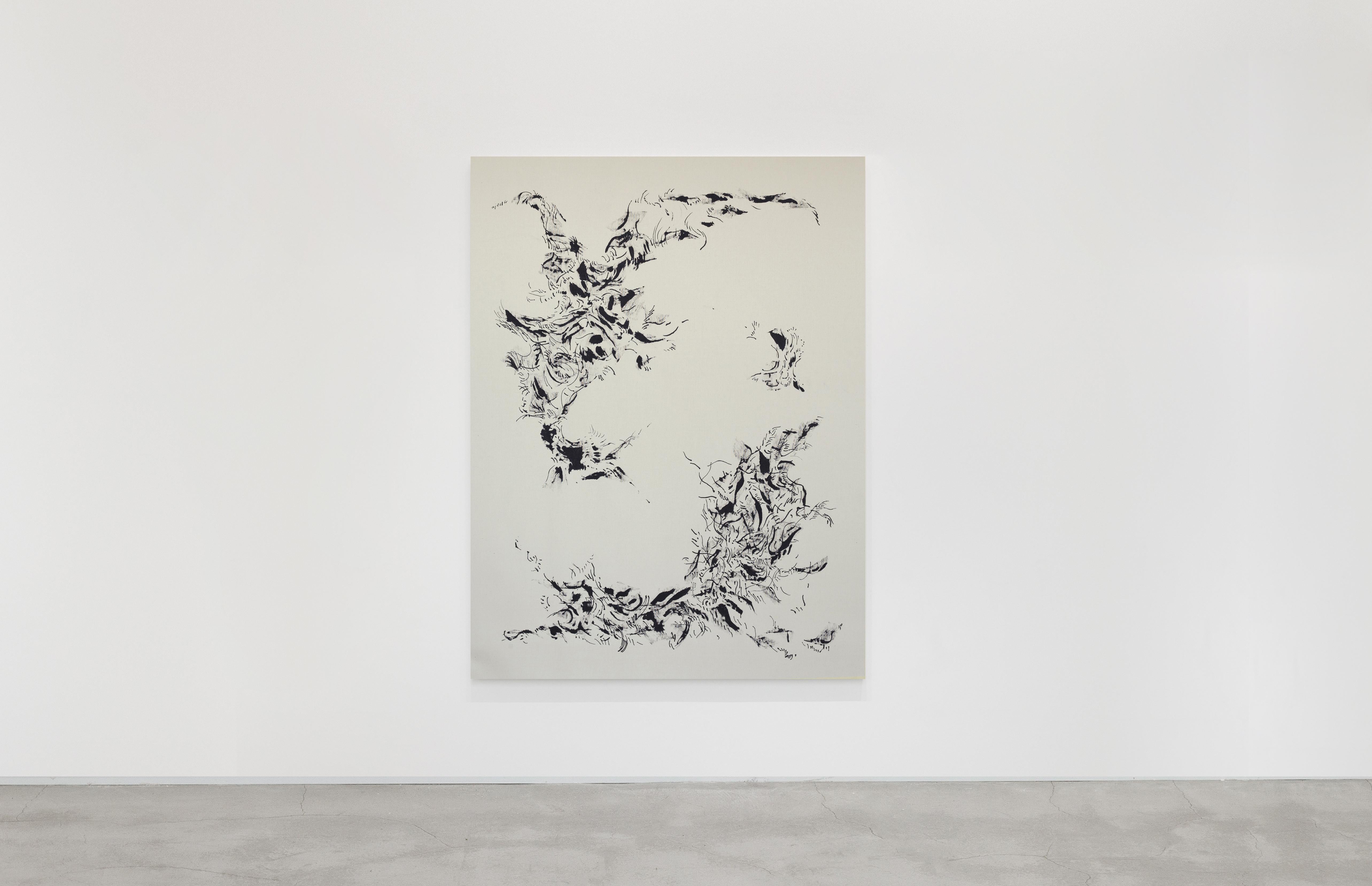 Joan Salo, 2025 Black and White Abstract Ink Painting – Contemporary Minimal Art im Angebot 6