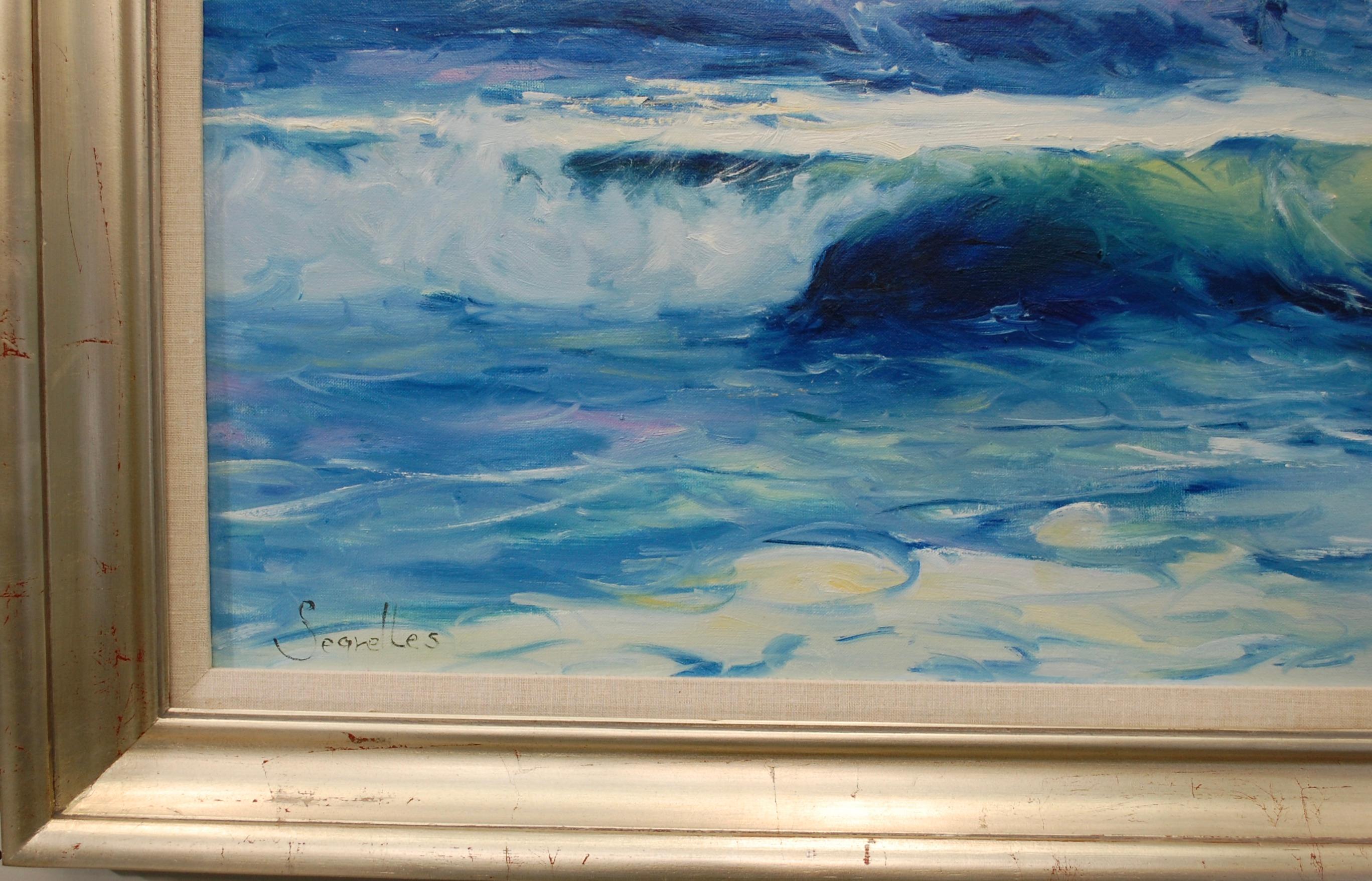  Seelandschaft Zeitgenössisches Ölgemälde – Painting von Joan Segrelles