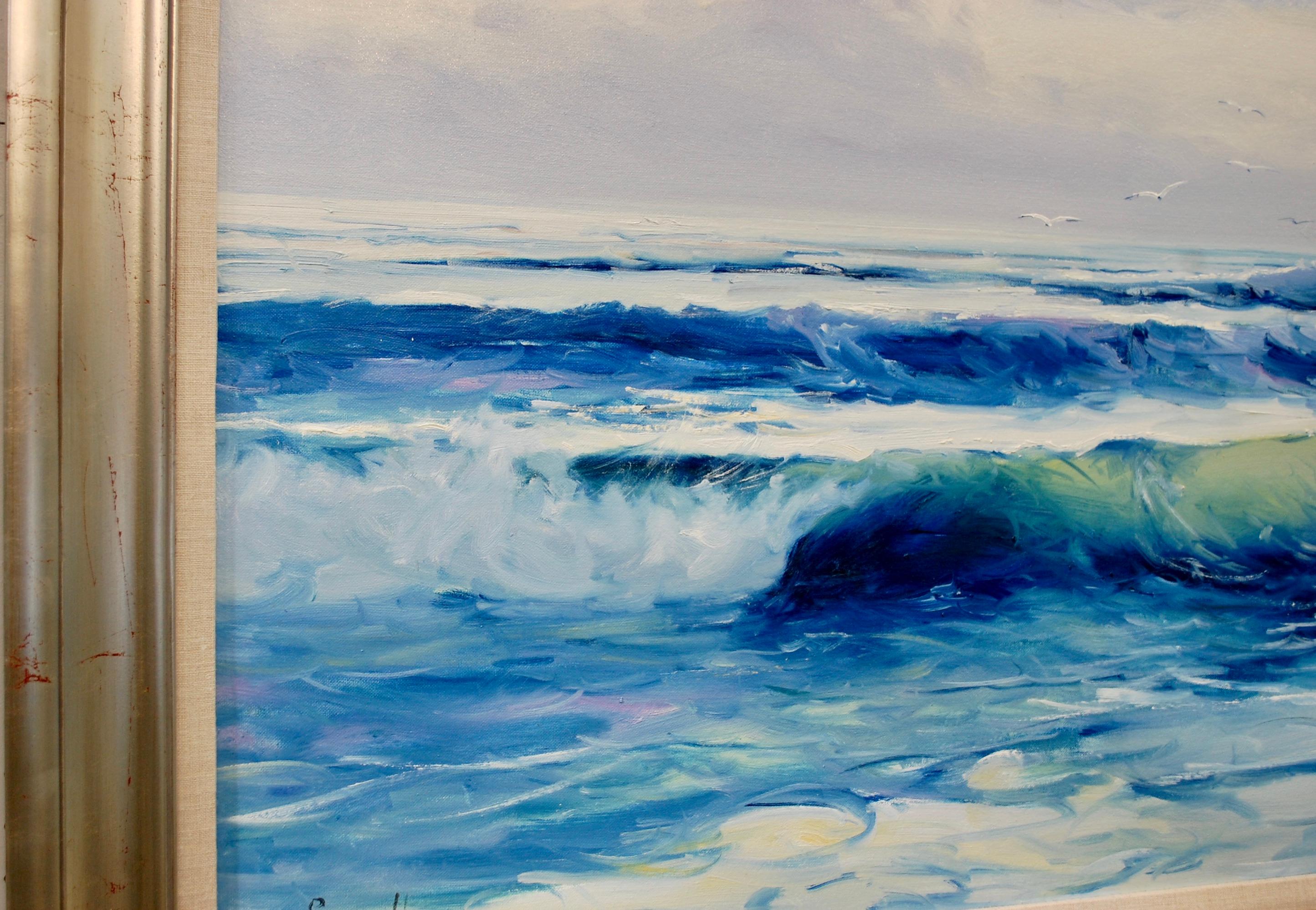  Seascape Contemporary Oil Painting For Sale 3