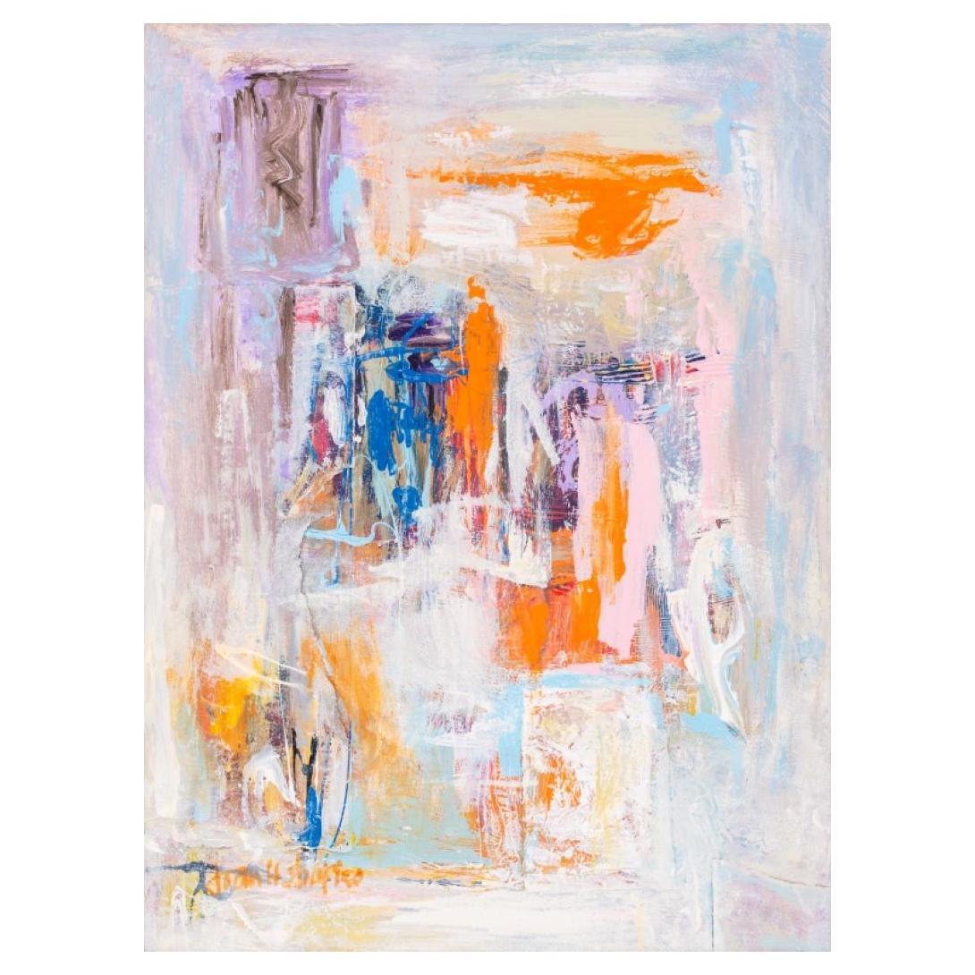 Joan Shapiro Abstract Expressionist Mixed Media For Sale