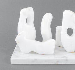 Joan Shapiro Abstract Group Alabaster Sculpture