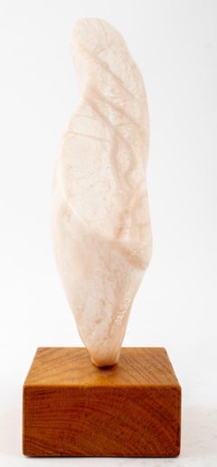 Joan Shapiro Abstract Pink Alabaster Sculpture
