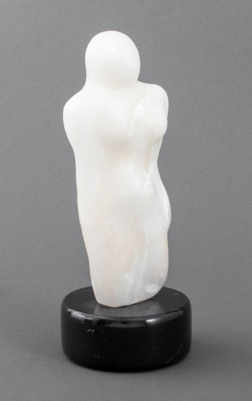 Joan Shapiro Female Figure Alabaster Sculpture For Sale 1