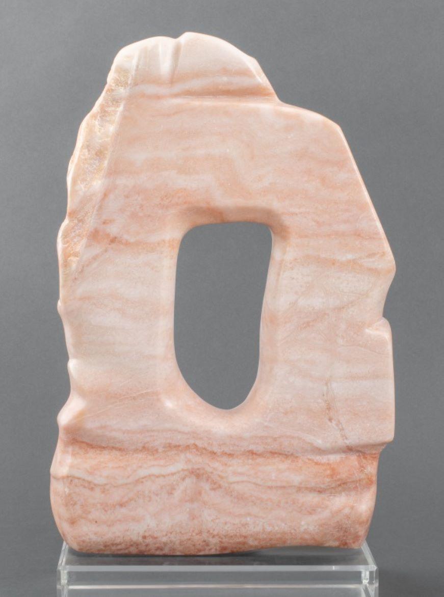 Joan Shapiro Modern Abstract Alabaster Sculpture In Good Condition For Sale In New York, NY