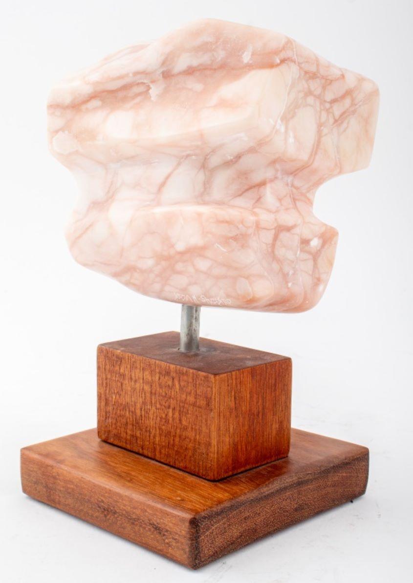 Joan Shapiro Modern Abstract Alabaster Sculpture For Sale 1