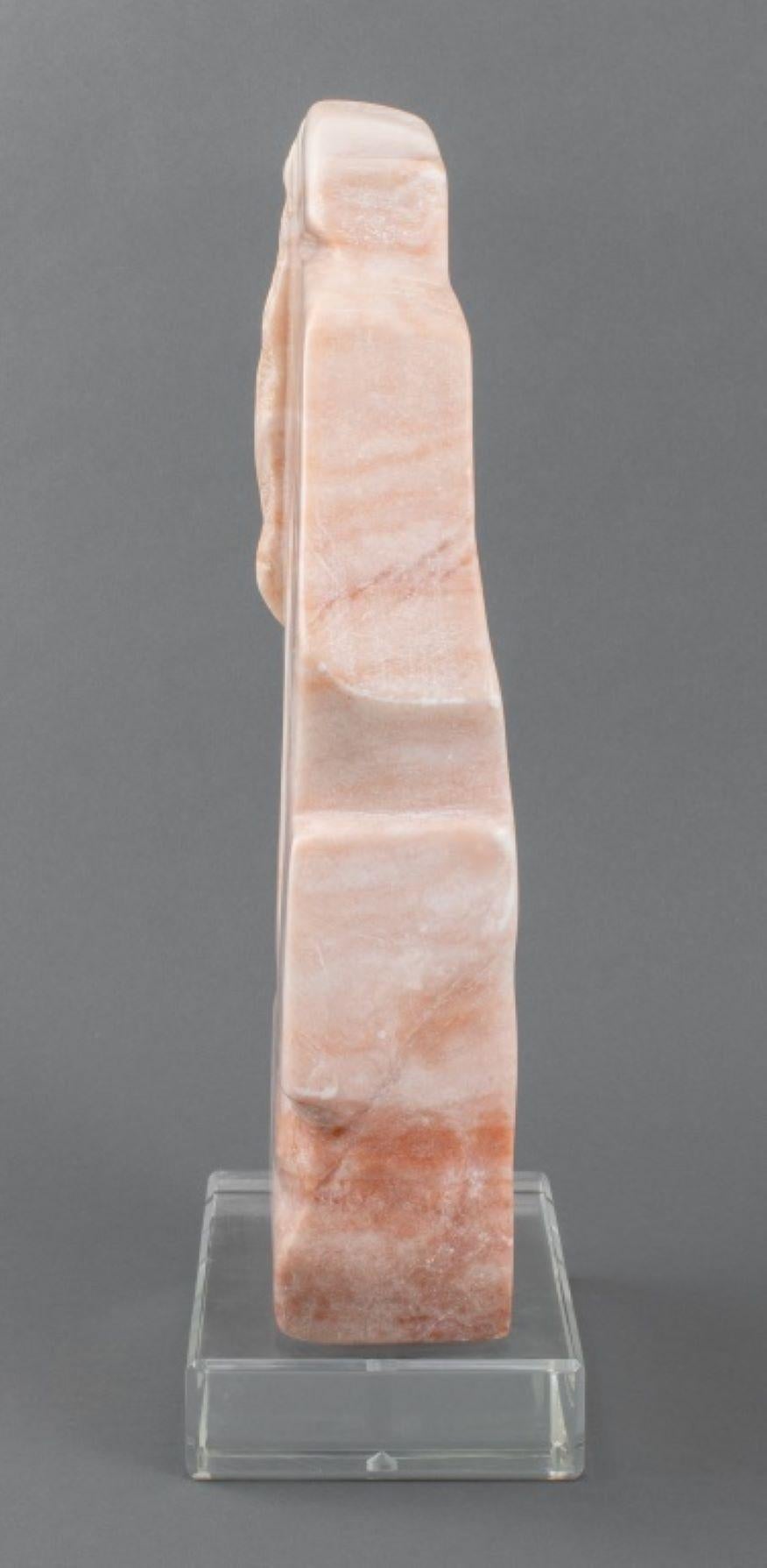 Joan Shapiro Modern Abstract Alabaster Sculpture For Sale 2