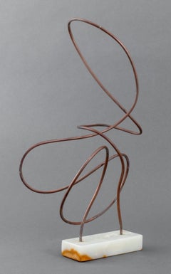 Joan Shapiro Modern Abstract Copper Sculpture