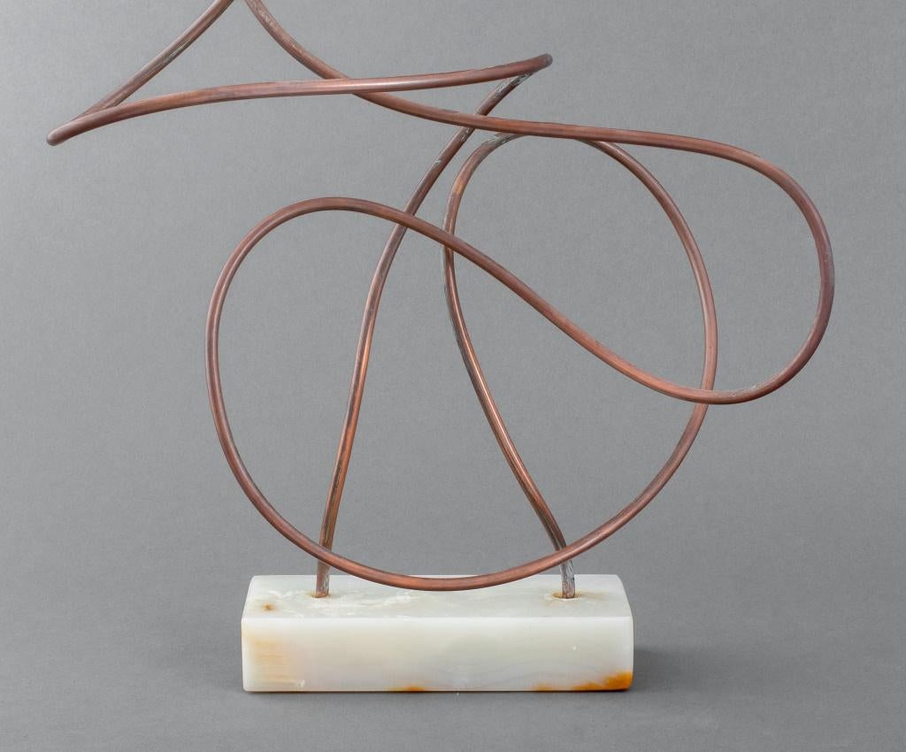 American Colonial Joan Shapiro Modern Abstract Copper Sculpture For Sale