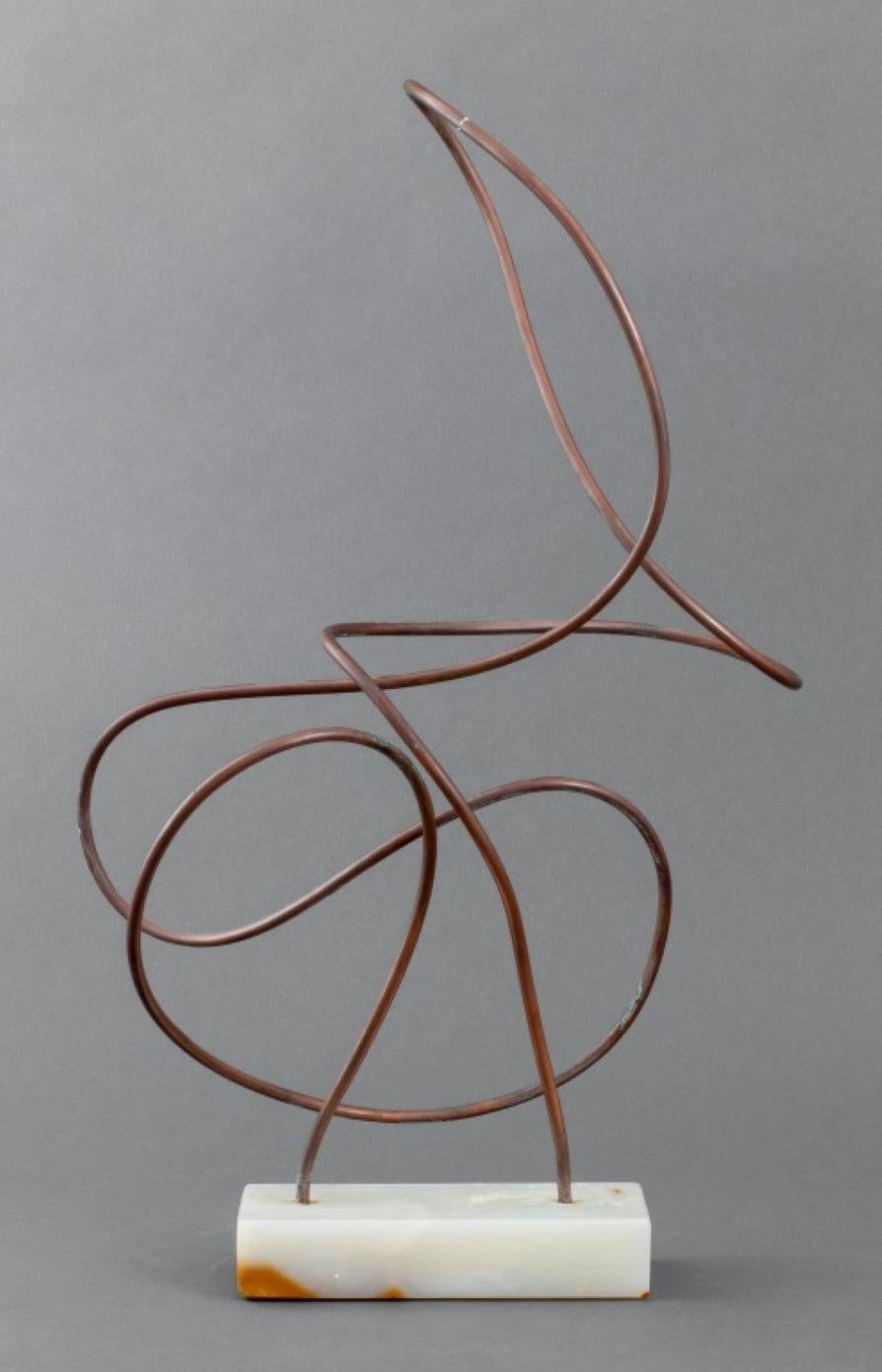 Joan Shapiro Modern Abstract Copper Sculpture For Sale 1