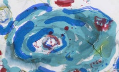 Oasis (homage toArtist's Black Pond Series of swirls within square)