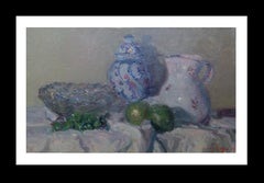 Sola Puig  Peinture acrylique impressionniste originale en porcelaine