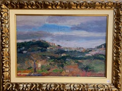 Sola Puig  Paysage de Majorca Peinture à l'huile impressionniste originale sur toile