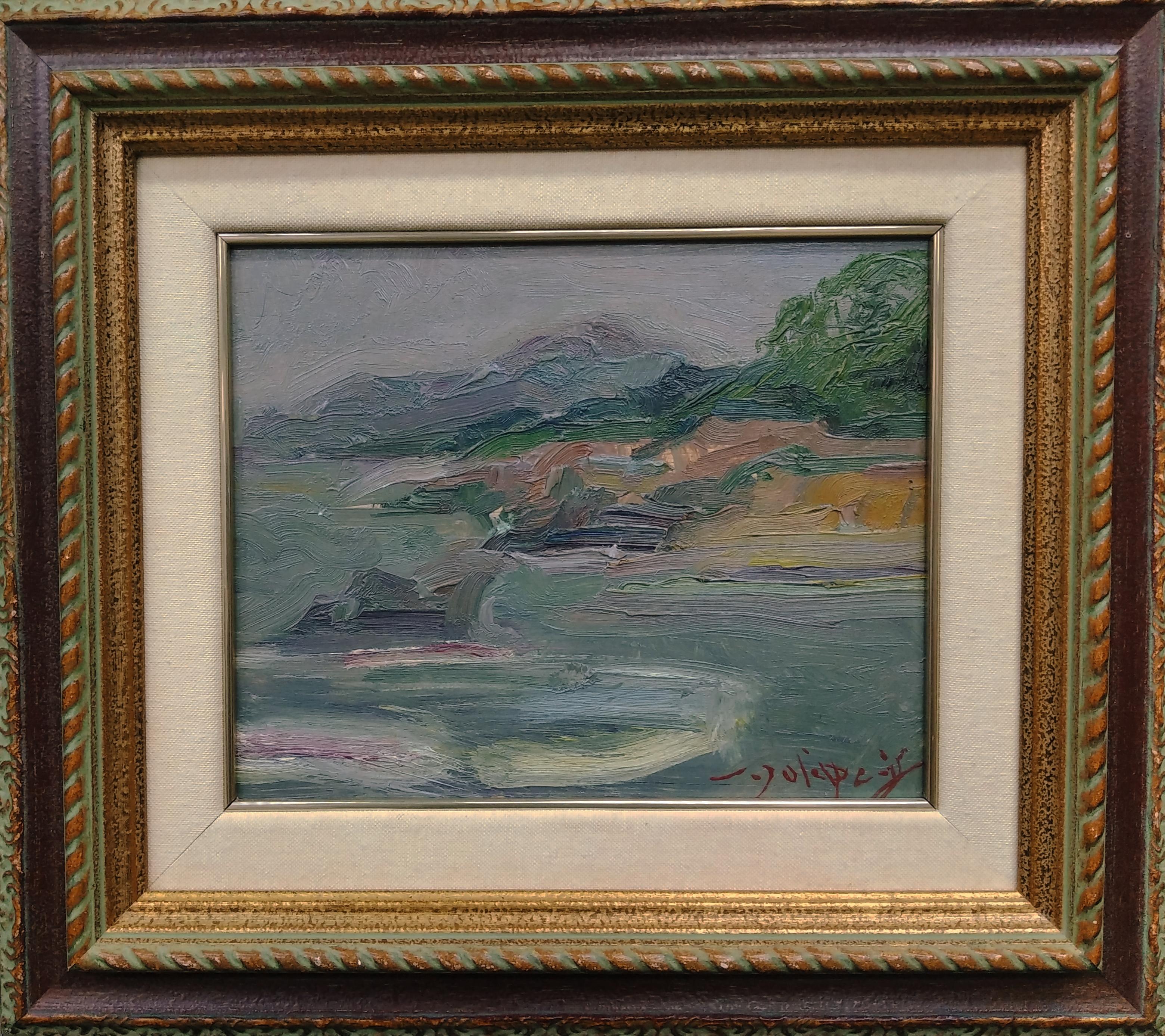 Sola Puig  Small Landscape original impressionist oil canvas  For Sale 1