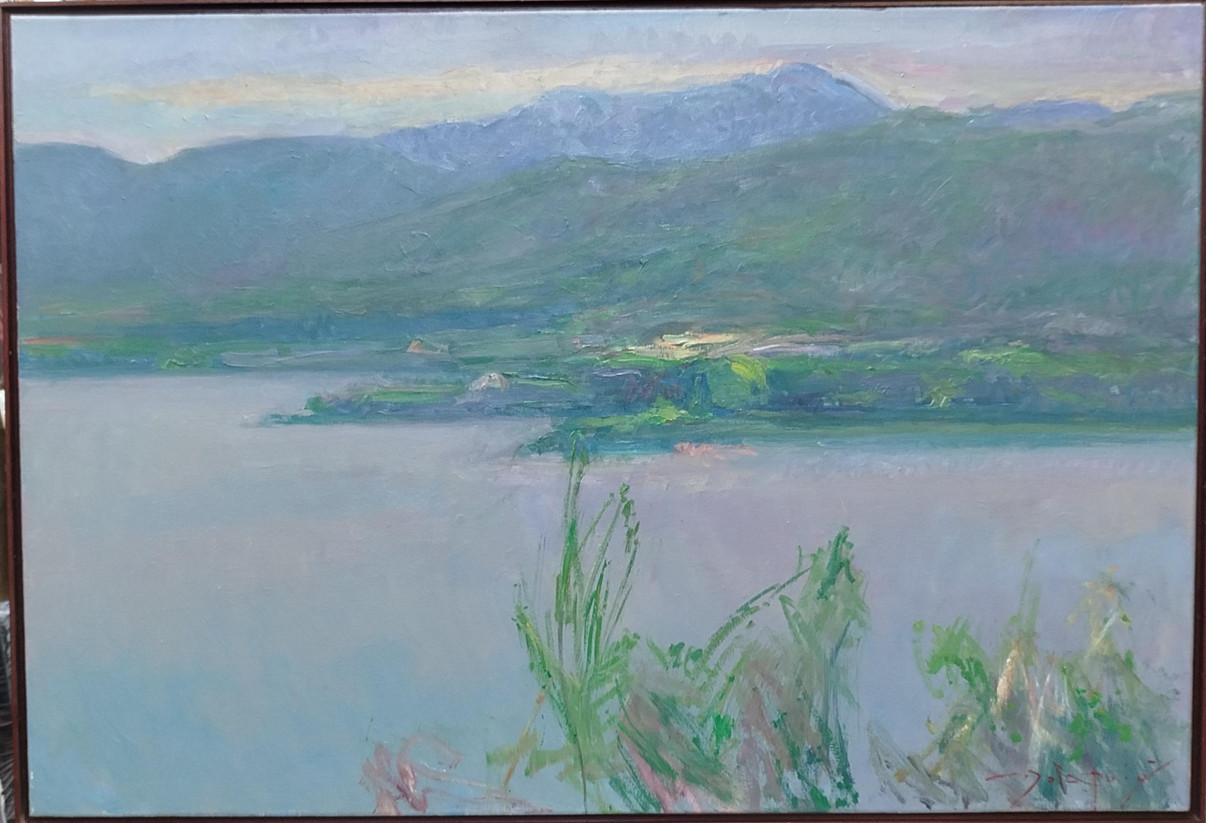 Sola Puig Bañolas peinture acrylique impressionniste originale