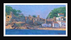 Sola Puig Coast  Marine the Tower original impressionist acrylic painting