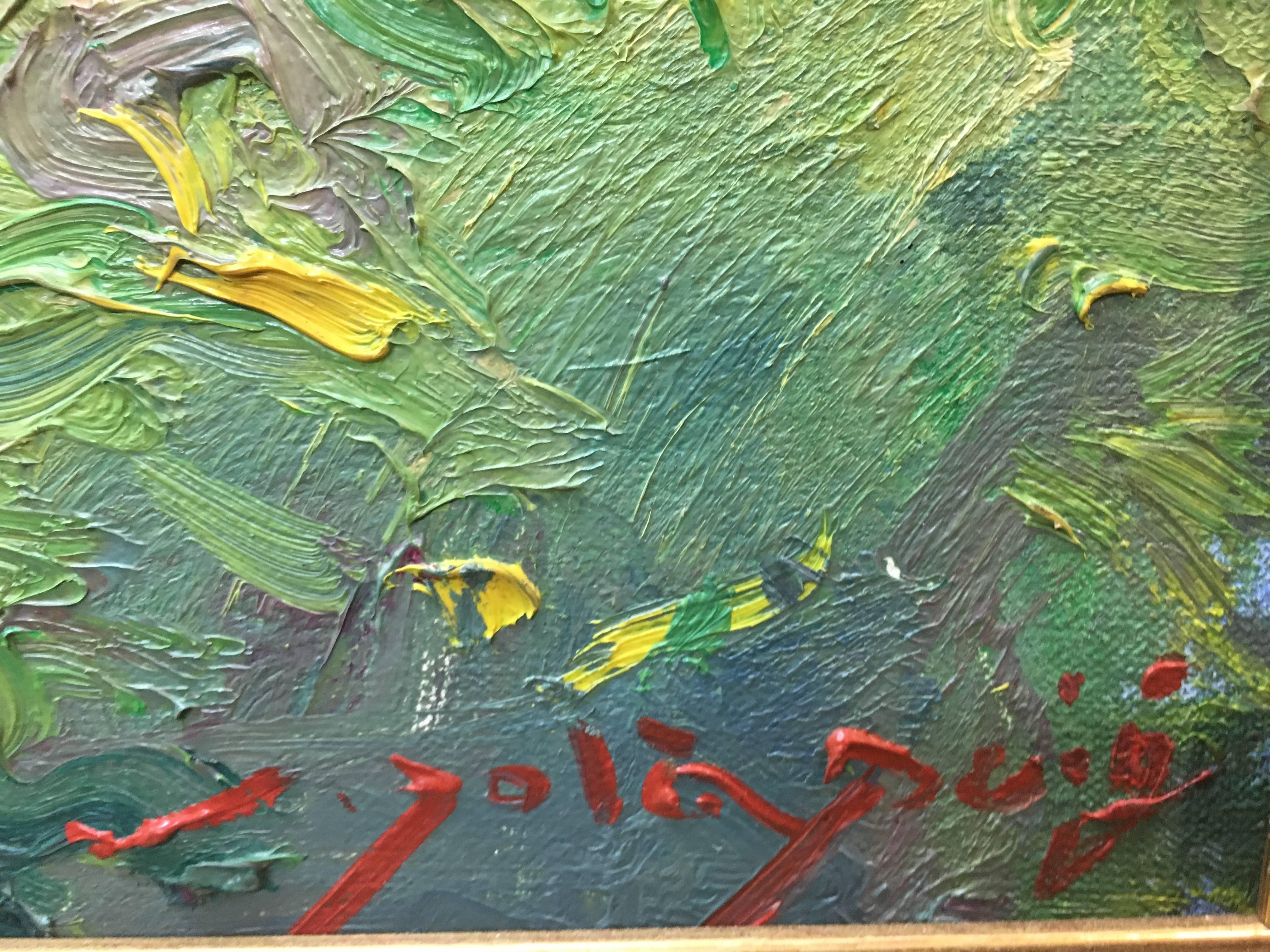 Lanscape of Mallorca  original impressionist oil canvas painting.framed
Sola PUIG, Joan (Barcelona 1950 )

Joan SOLÁ paints in a natural way, which reflects the Old Masters, soaking up the colour, air, smell and the pure scent of his environment. He