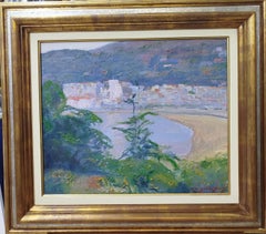 Sola Puig  Coast of Mallorca  original impressionist oil canvas painting