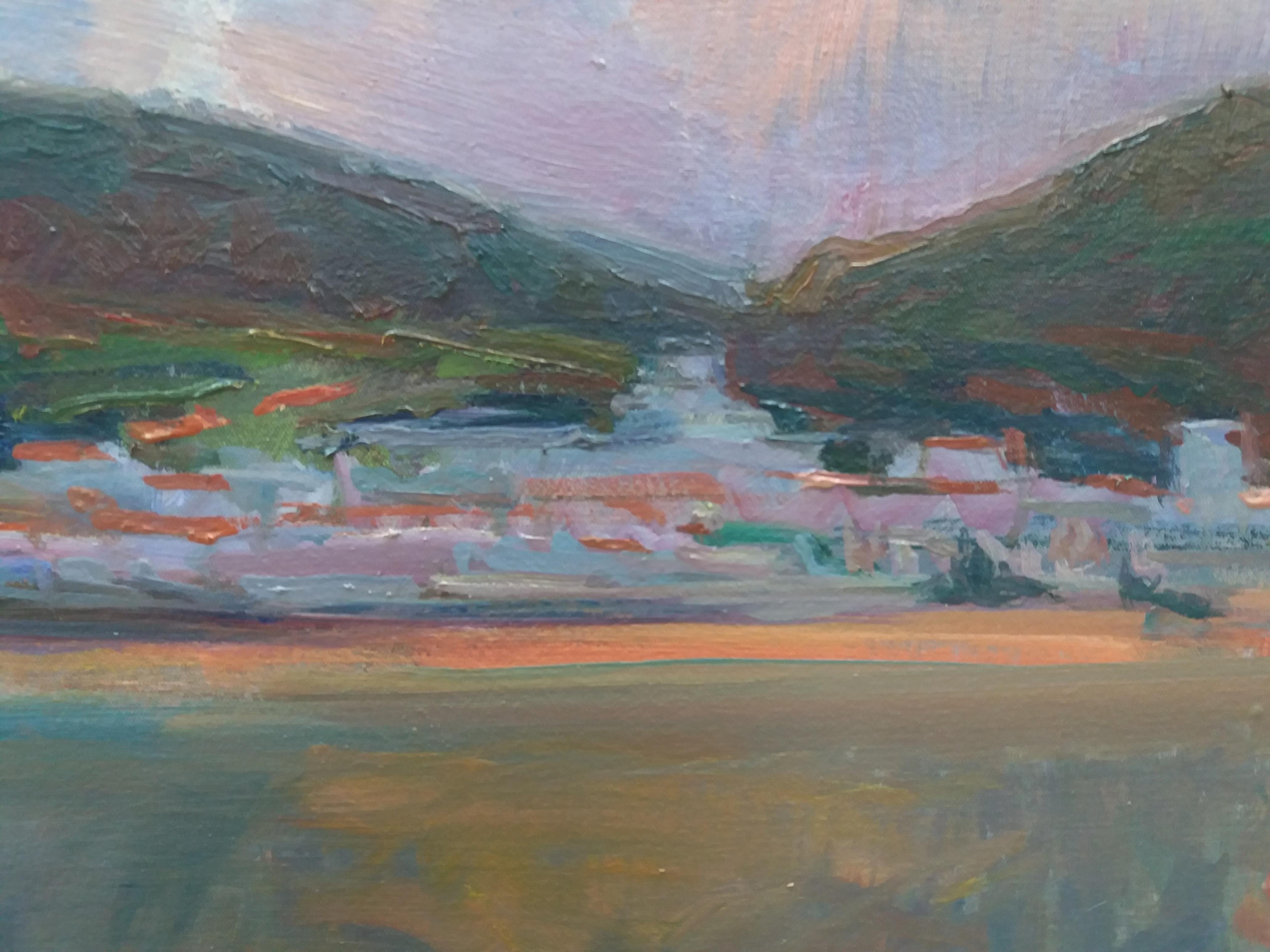 Sola Puig  Originales impressionistisches Acrylgemälde an der Küste (Impressionismus), Painting, von Joan SOLA PUIG