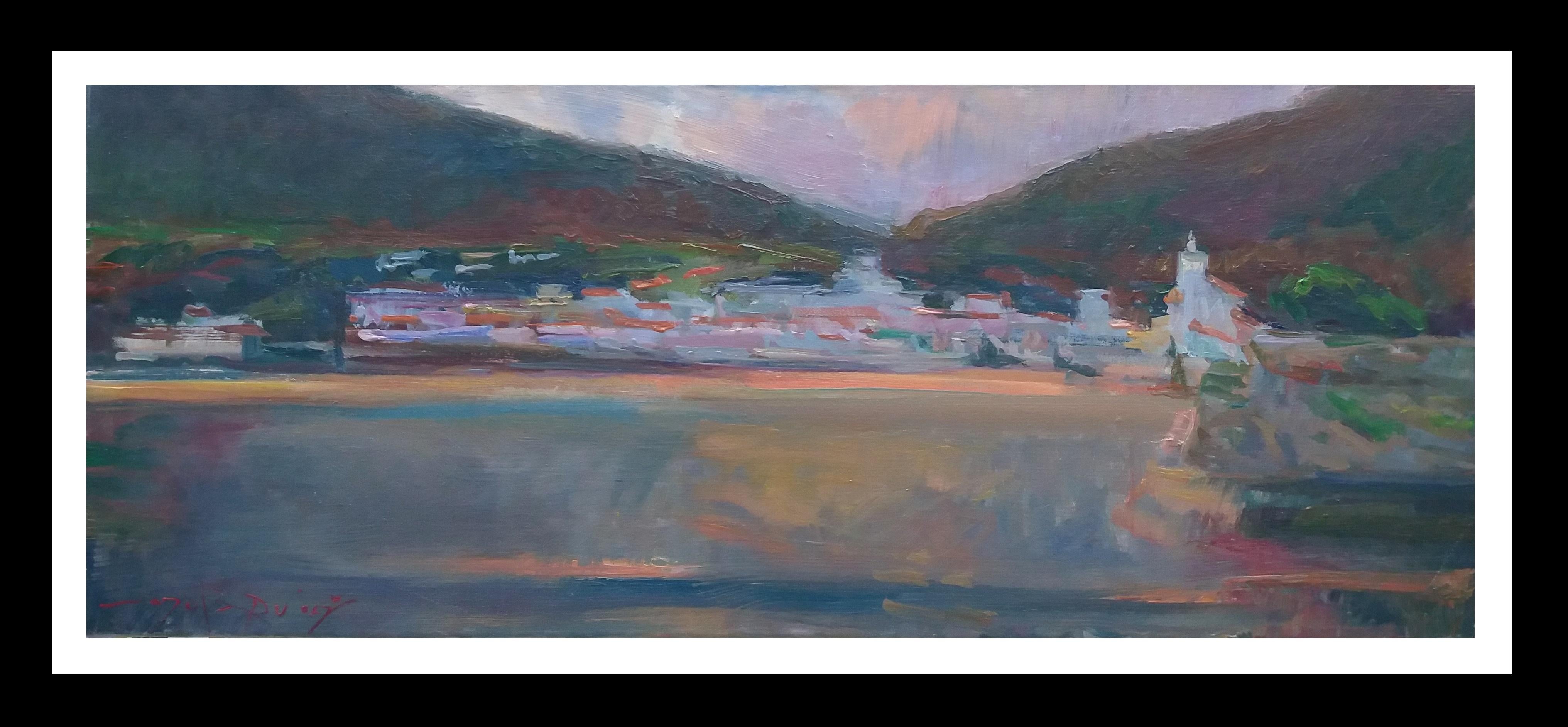 Landscape Painting de Joan SOLA PUIG - Sola Puig   Costa pintura acrílica impresionista original