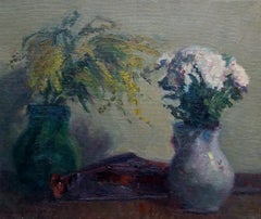 SOLA PUIG Blumen, original impressionistisches Acrylgemälde