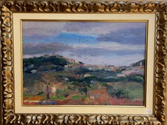 Sola Puig 27 Paysage de Majorca, peinture à l'huile impressionniste originale