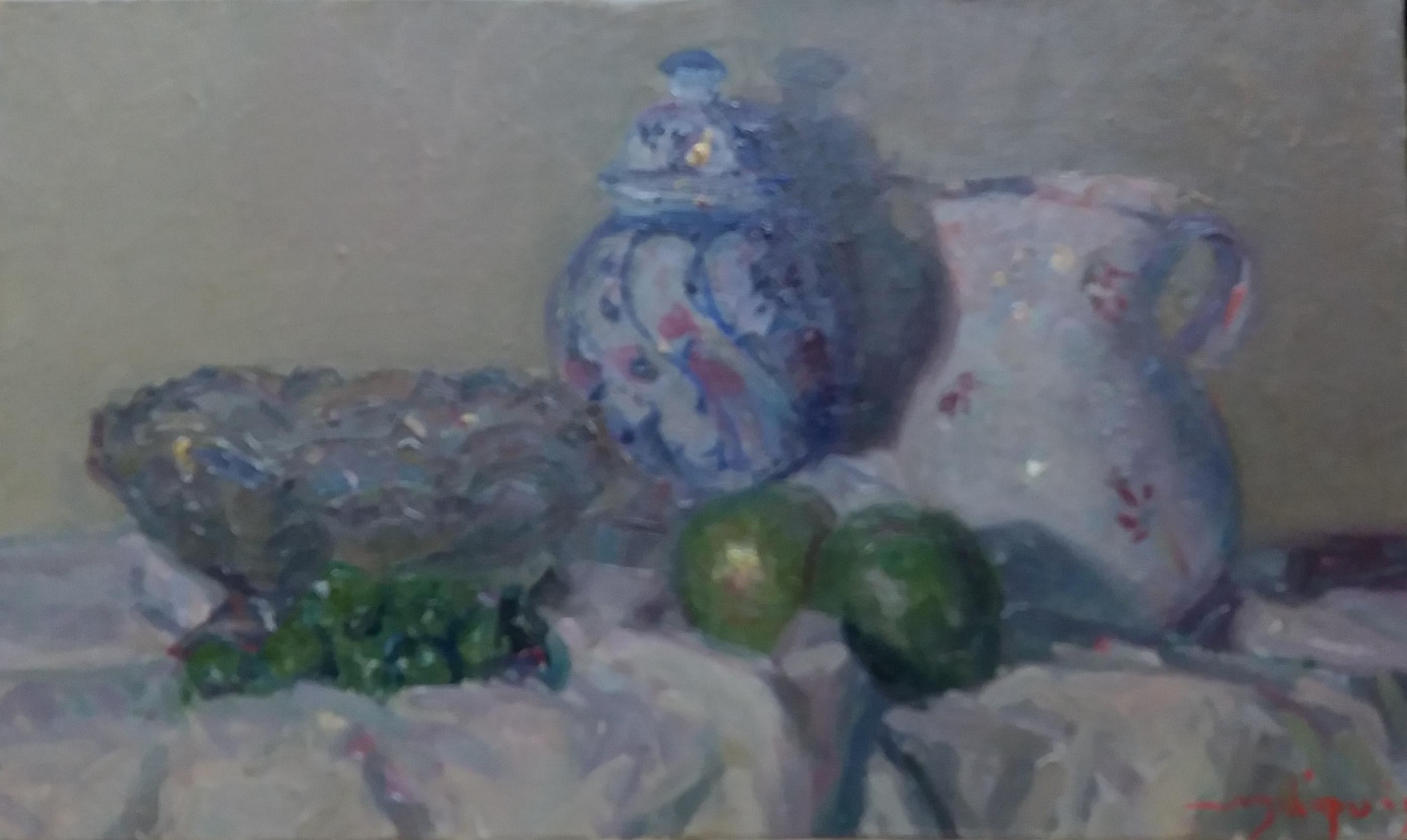 porcelana pintura acrílica impresionista original. 
SOLÁ pinta de una forma natural, que refleja a los Maestros Antiguos, empapándose del color, el aire, el olor y el aroma puro de su entorno. Lleva a su lienzo la extraña mezcla de emoción y poesía