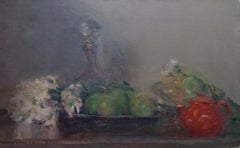 Sola Puig   Red Teapot original impressionist acrylic painting