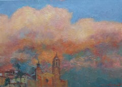 SOLA PUIG Sitges original impressionist acrylic painting