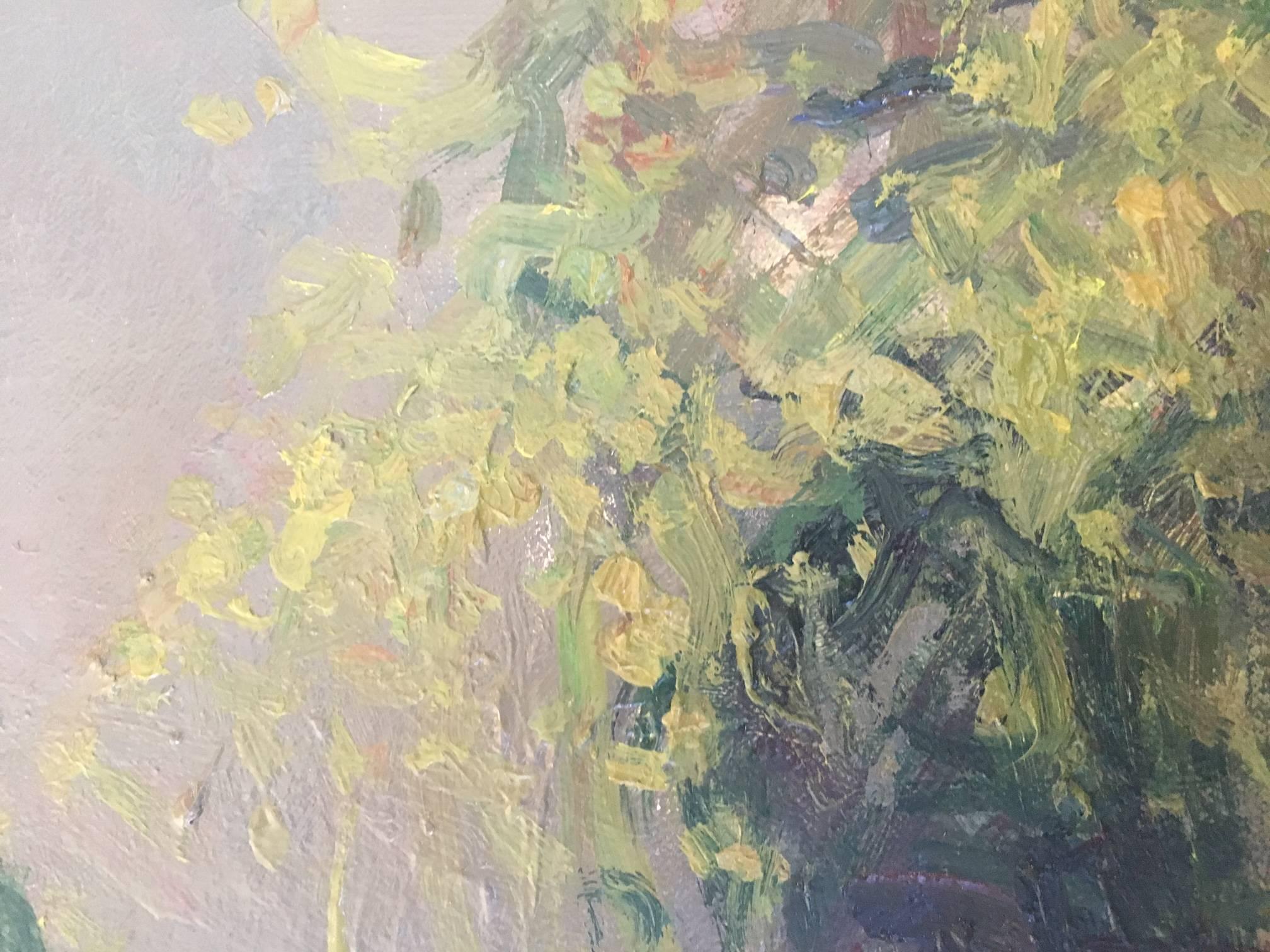 Sola Puig Stillleben Grüne Äpfel, original impressionistisches Ölgemälde (Impressionismus), Painting, von Joan SOLA PUIG