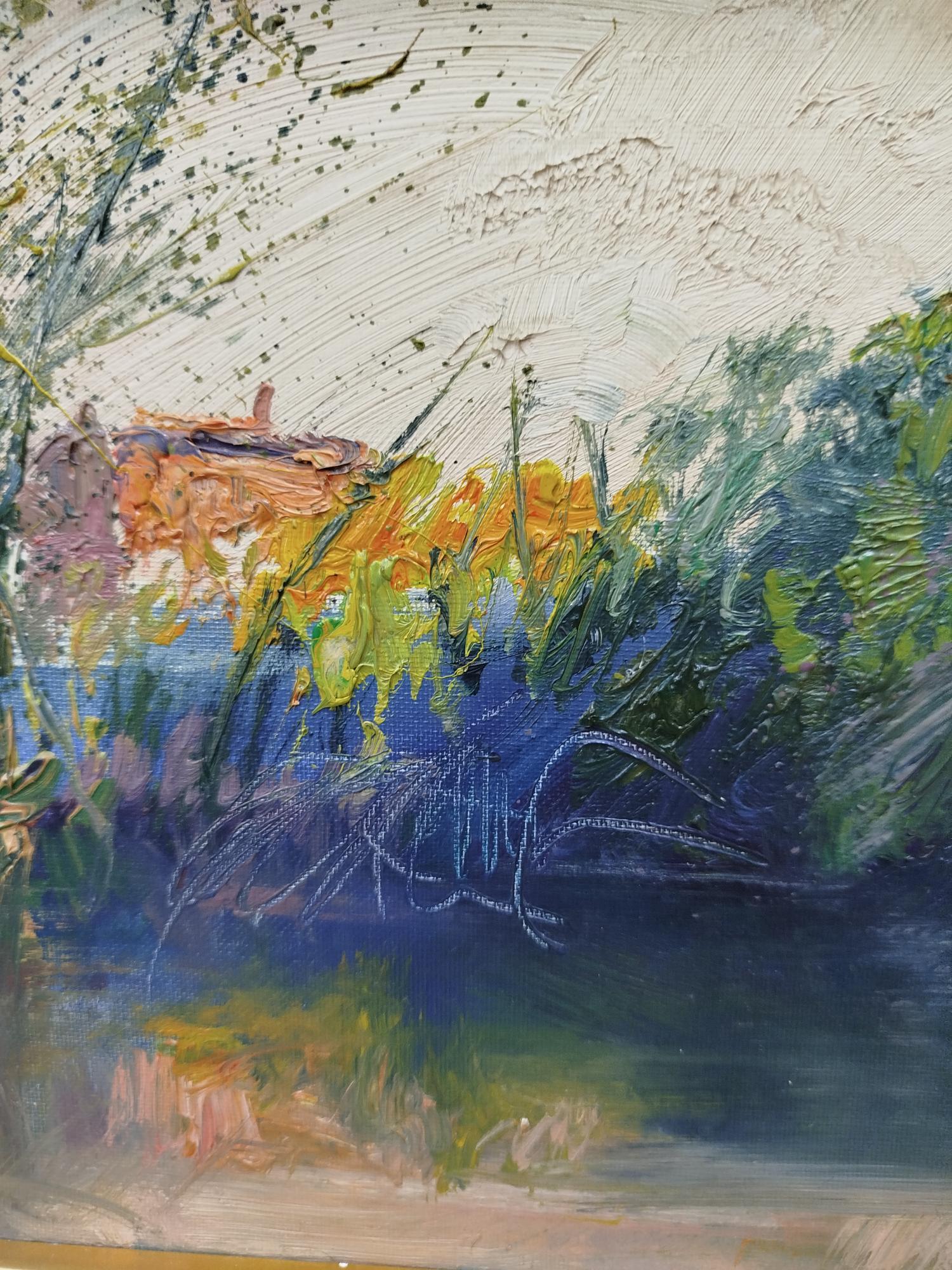 Sola Puig    Torello Pequeño óleo impresionista original - Painting Impresionista de Joan SOLA PUIG