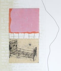 „Sie ist weggelassene Stillleben – Figur 28“, Radierung mit Mischtechnik