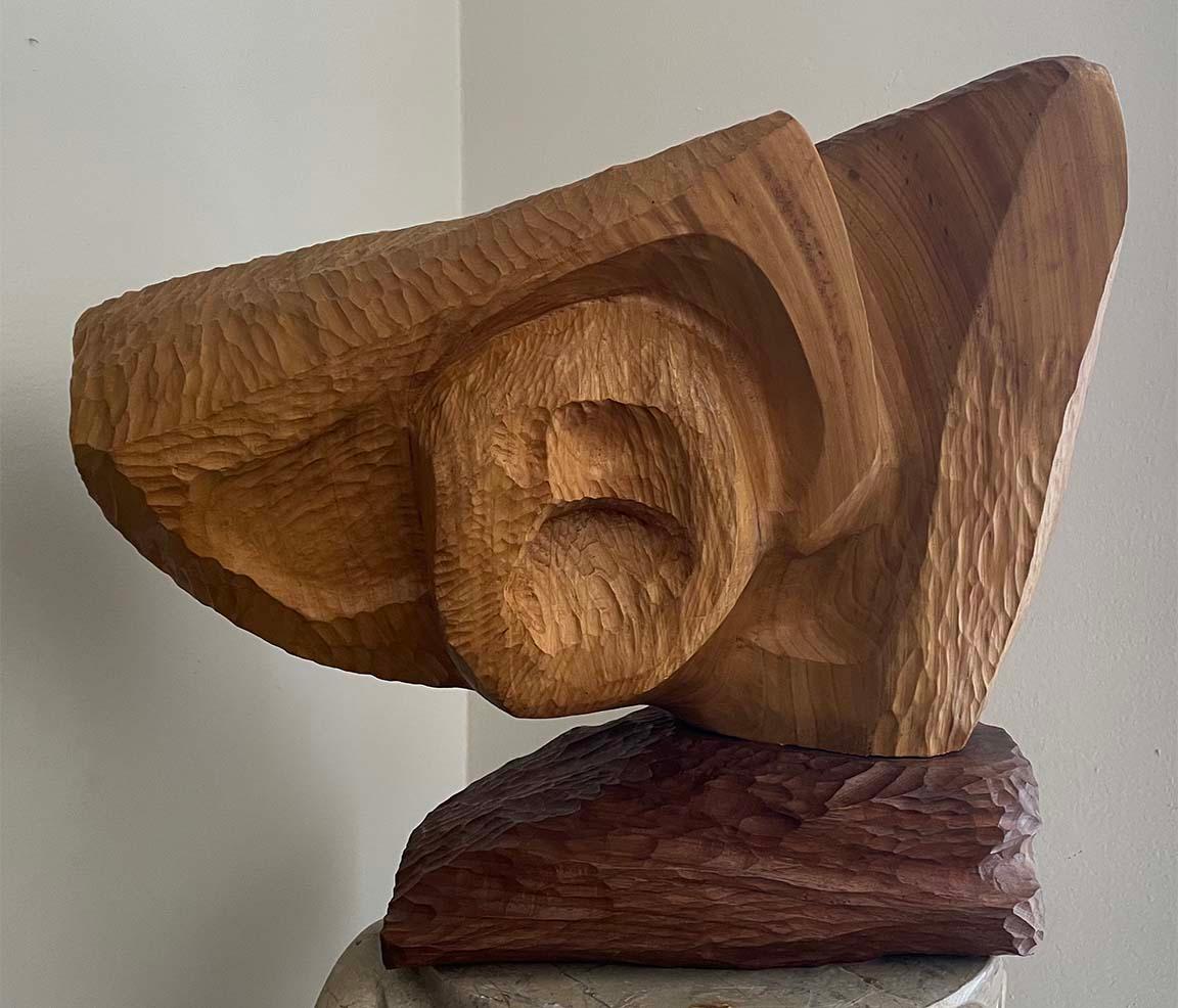 Figurative Sculpture Joan Strauss Carl - Le Cri