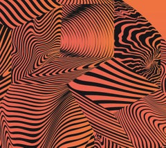 Bali Lights - 21° secolo, Contemporaneo, Astratto, Arte urbana, Stampa a pigmento