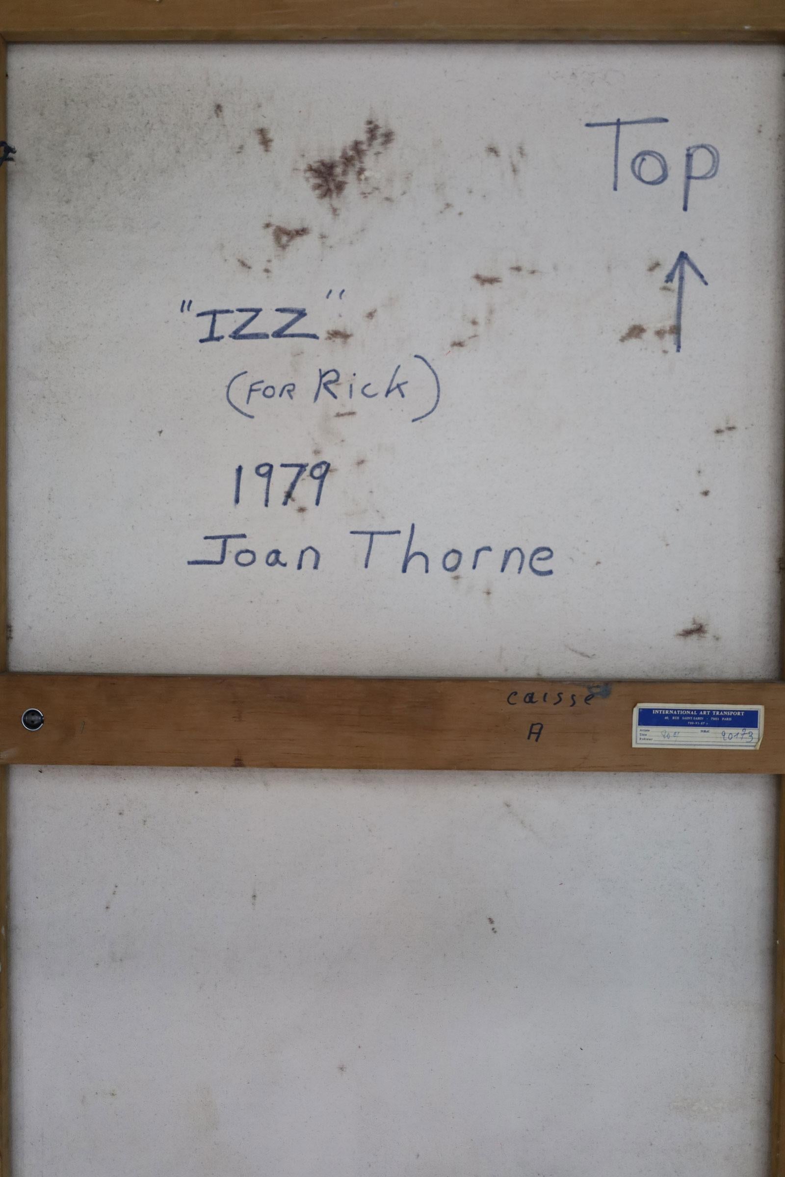 Huile sur toile «zz » de Joan Thorne, 1979 Bon état - En vente à Dallas, TX
