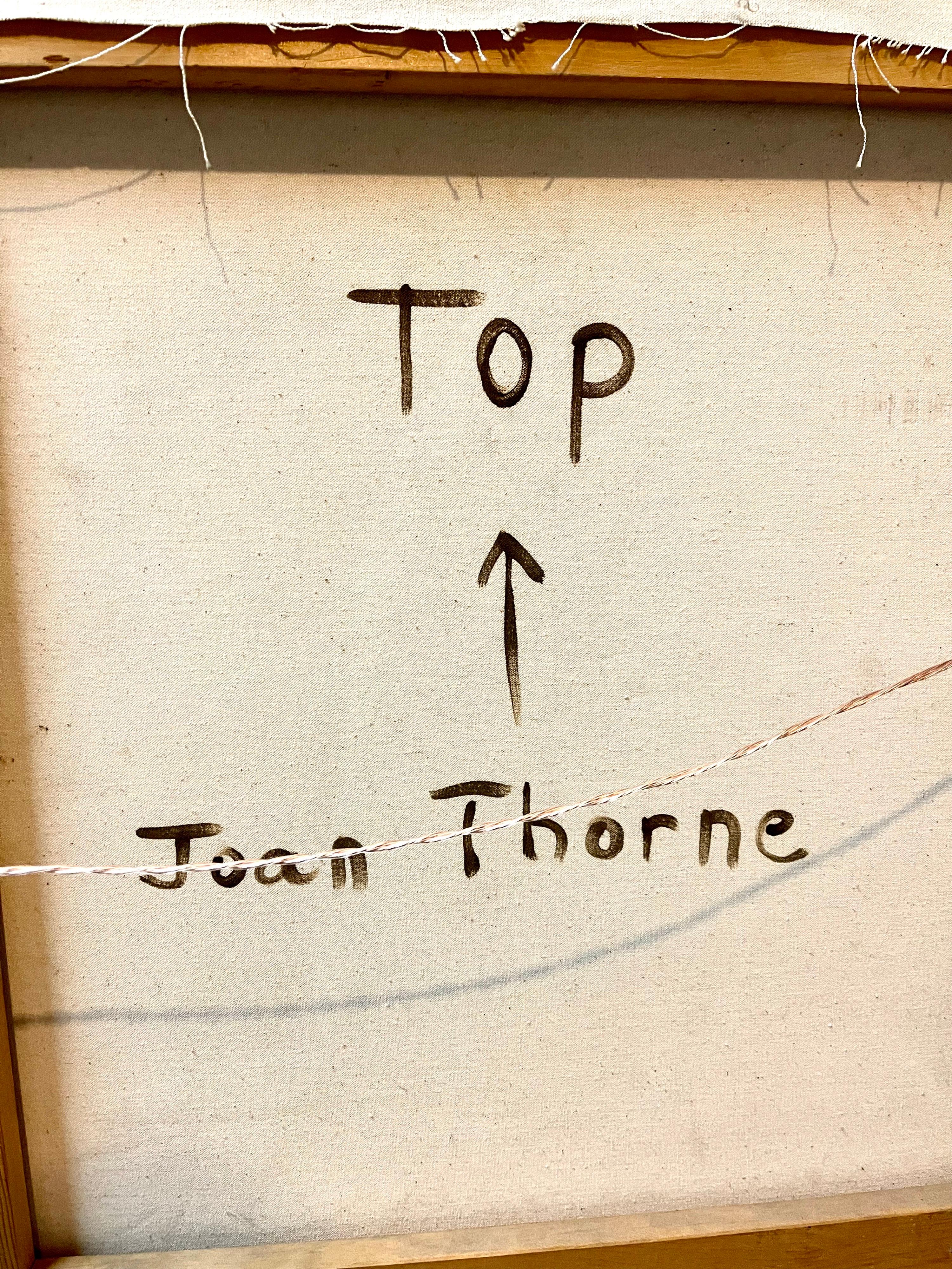 Gran pintura al óleo expresionista abstracta neoyorquina de los años 80 Joan Thorne en venta 6