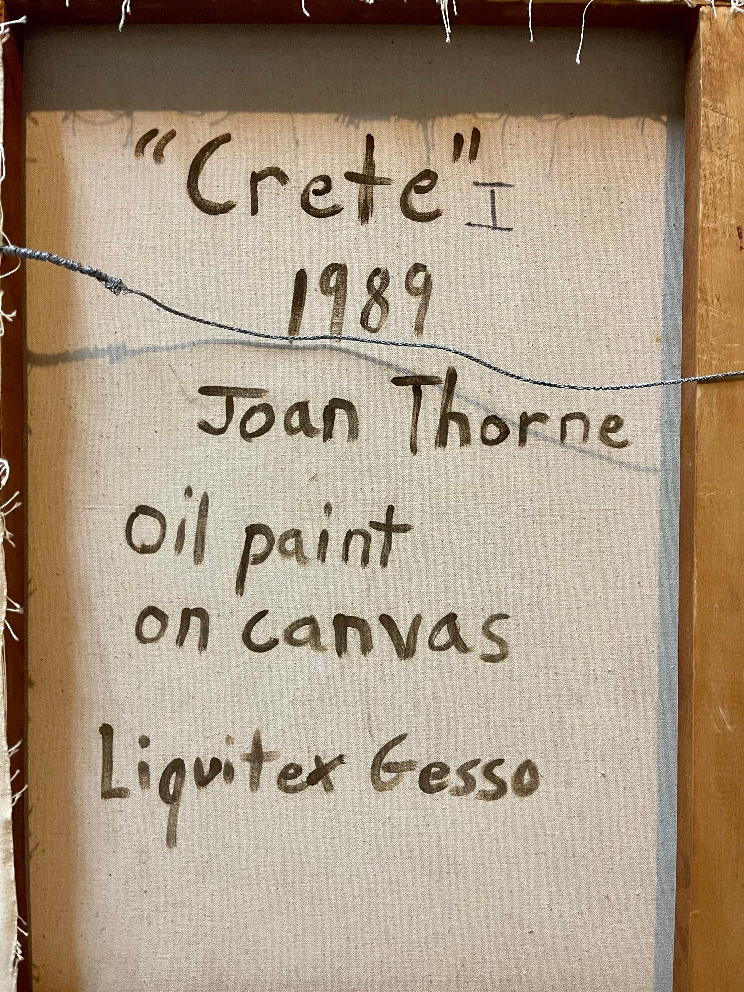 Grande dipinto a olio colorato di espressionismo astratto newyorkese degli anni '80 Joan Thorne in vendita 7