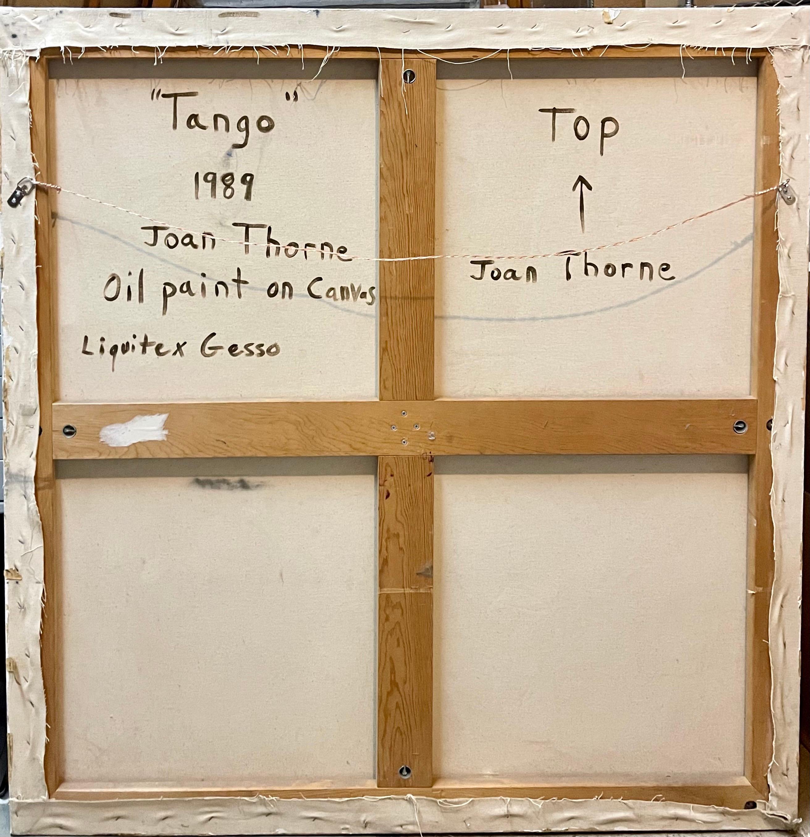 Gran pintura al óleo expresionista abstracta neoyorquina de los años 80 Joan Thorne en venta 8