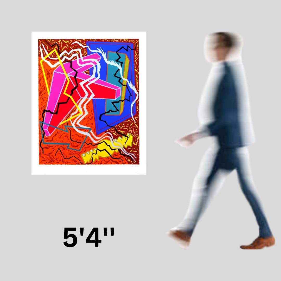 Sin título, 1982 de Joan Thorne (abstracto con colores vivos) en venta 3