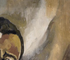 Mid-Century Modern Man - Portrait in Oil on Canvas