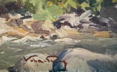 Stone House in Salardú oil painting spanish landscape Spain