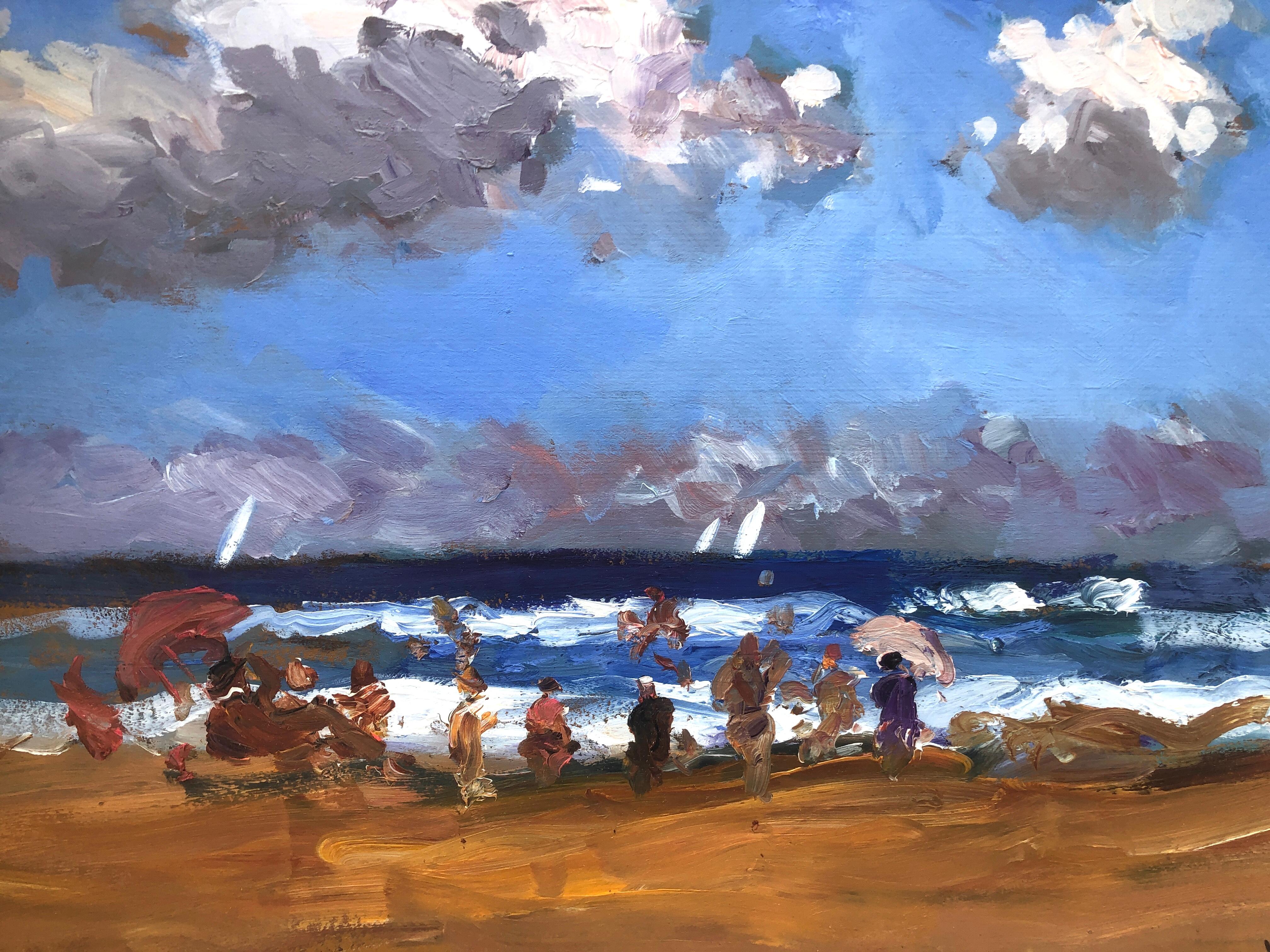 Joan Vives Maristany (XX) - Beach's day - Oil on cardboard

Oil measures 39x52 cm.

Frameless.