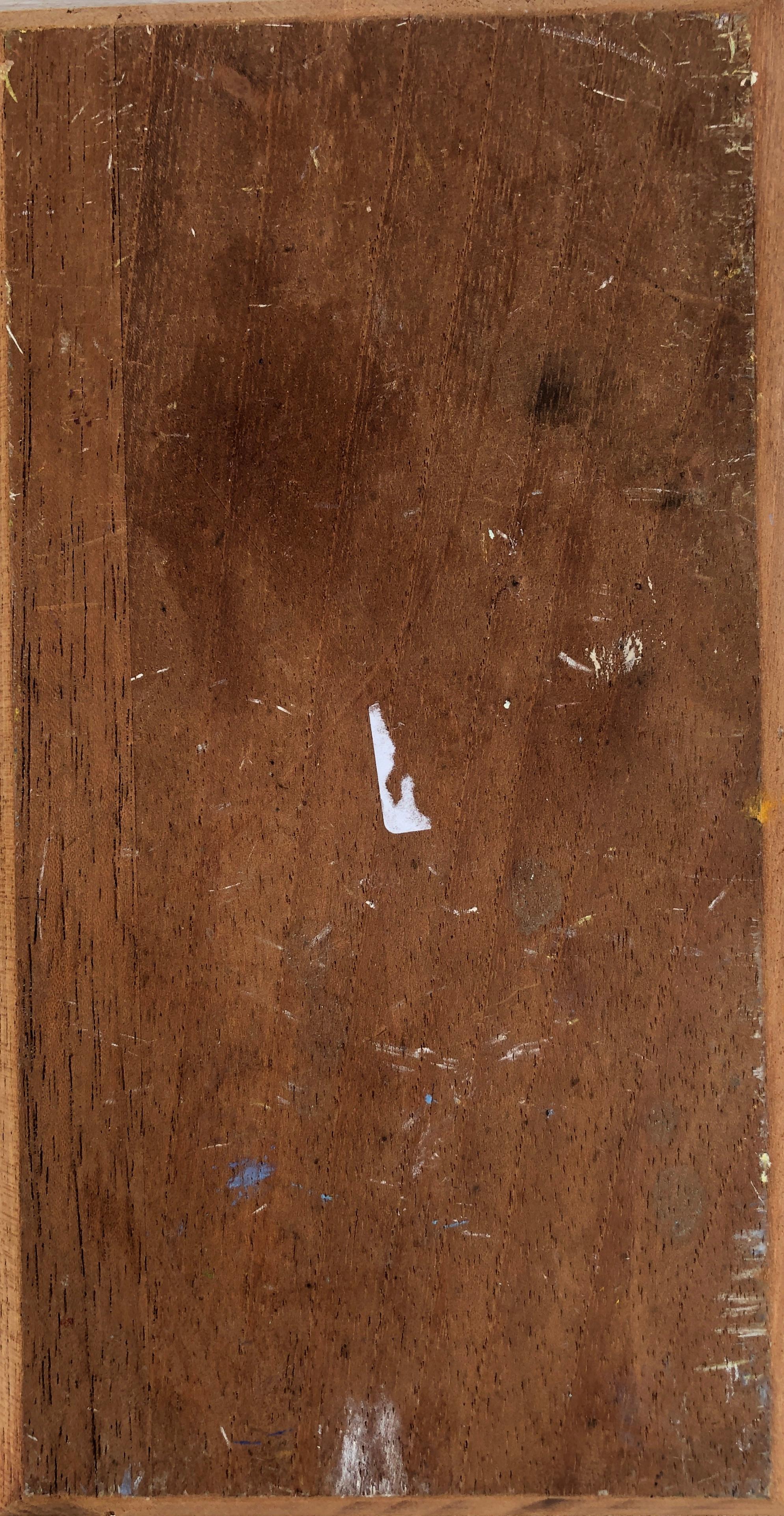 Femme en deuil huile sur carton peinture impressionniste en vente 3