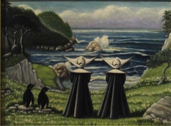 Two Nuns Facing the Ocean