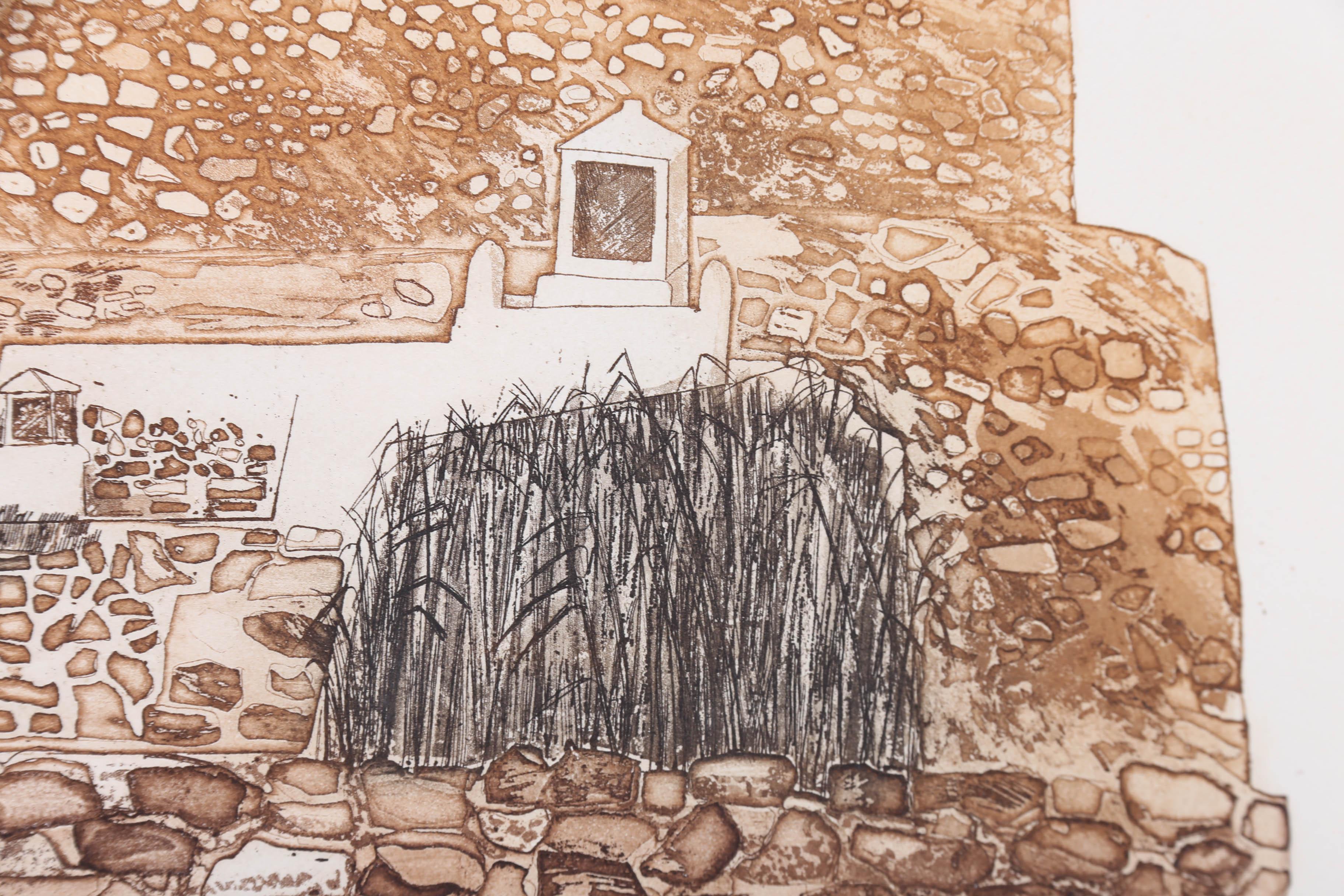 Joan Williams (1922–2002) - 20th Century Etching, Shrines In A Stony Land For Sale 2