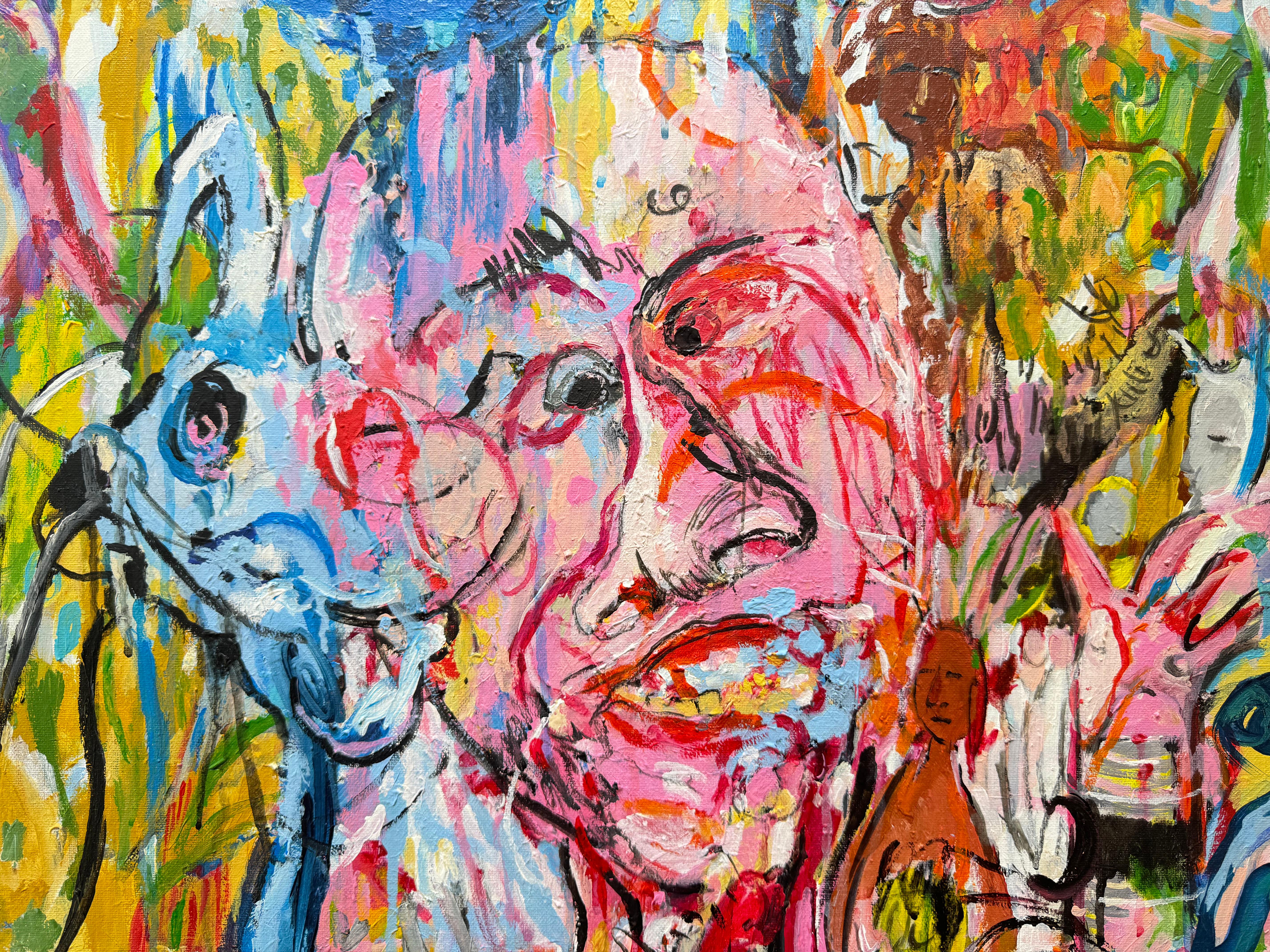Abracadabra - Expressionist Painting by Joana Antunes