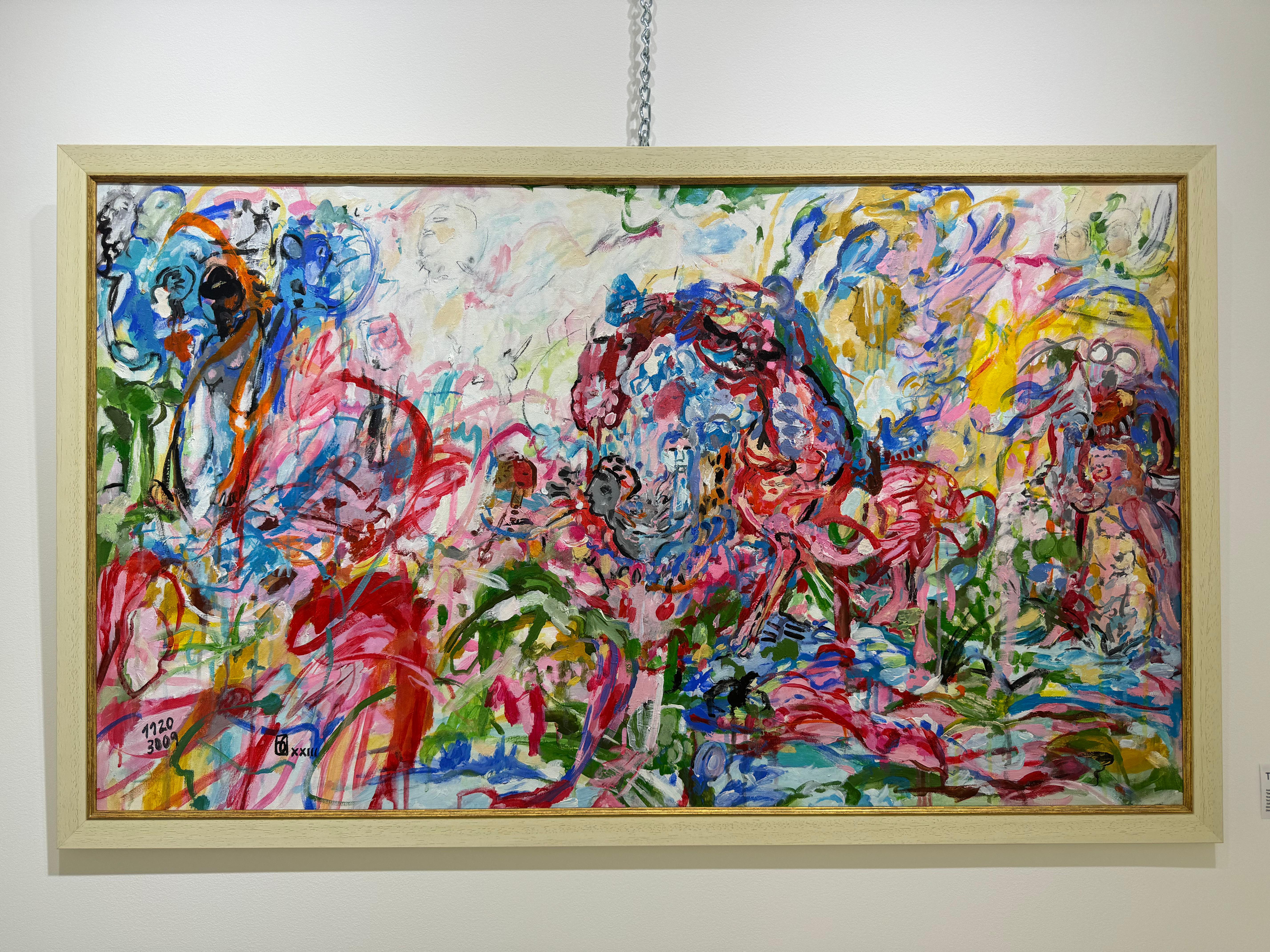 Estranhos no Quarto (Expressionismus), Painting, von Joana Antunes