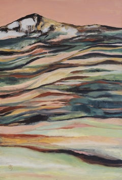 Peinture à l
huile abstraite figurative Nature, 130x89 cm sur toile par Joana Santamans