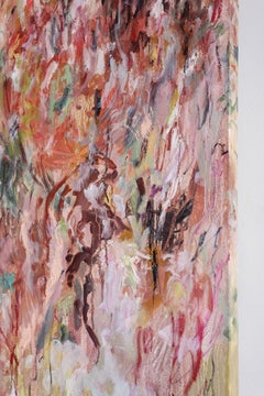 Pintura al óleo Naturaleza Figurativa Abstracta, 146x90 cm sobre lienzo por Joana Santamans