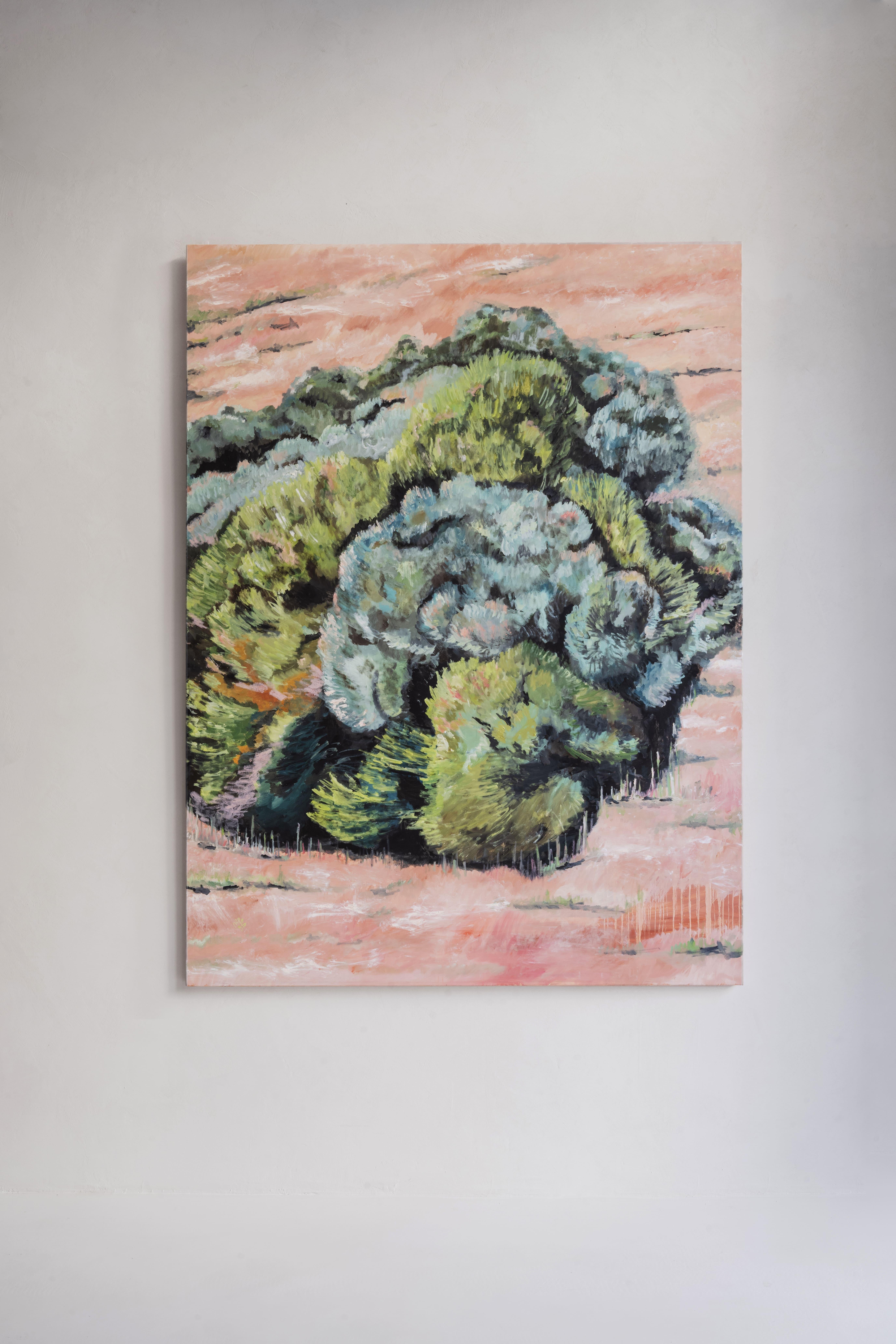 Abstrakte Figurative Nature Ölgemälde, 200x150 cm auf Leinwand von Joana Santamans